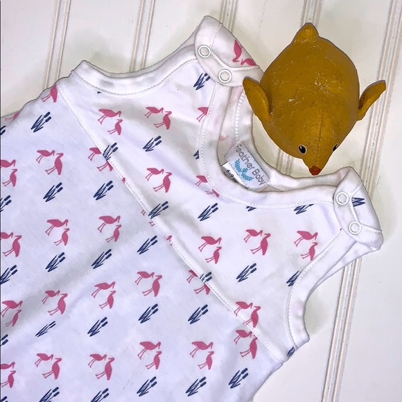 Feather Baby Sleeveless Onesie Dress 6-9 - Picture 2 of 9